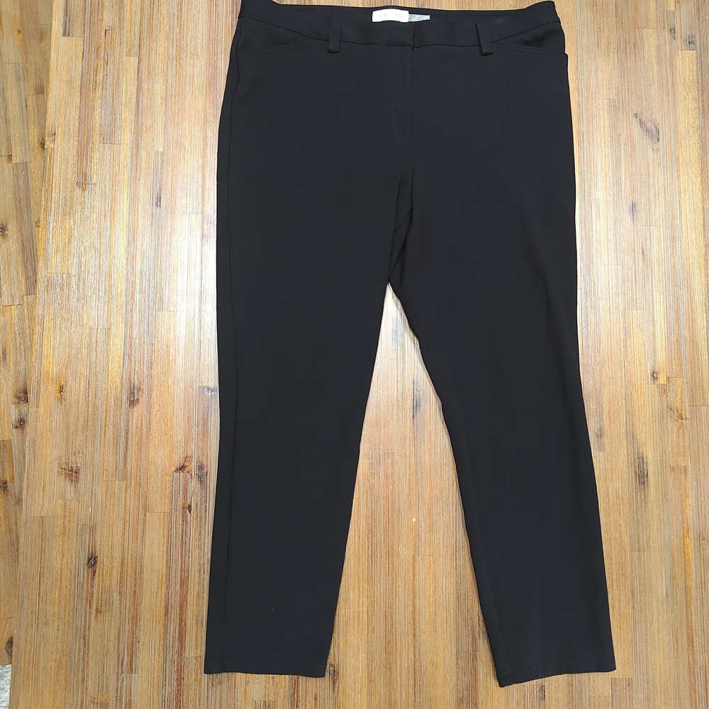 Calvin Klein Women’s Black Skinny Ankle Pants Size 16 Stretchy Workwear
